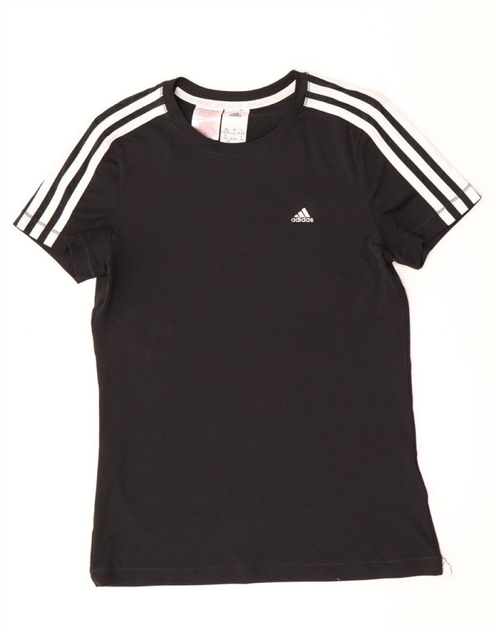 Adidas Jungen Climacool T-Shirt Top 13–14 Jahre, schwarzes Polyester