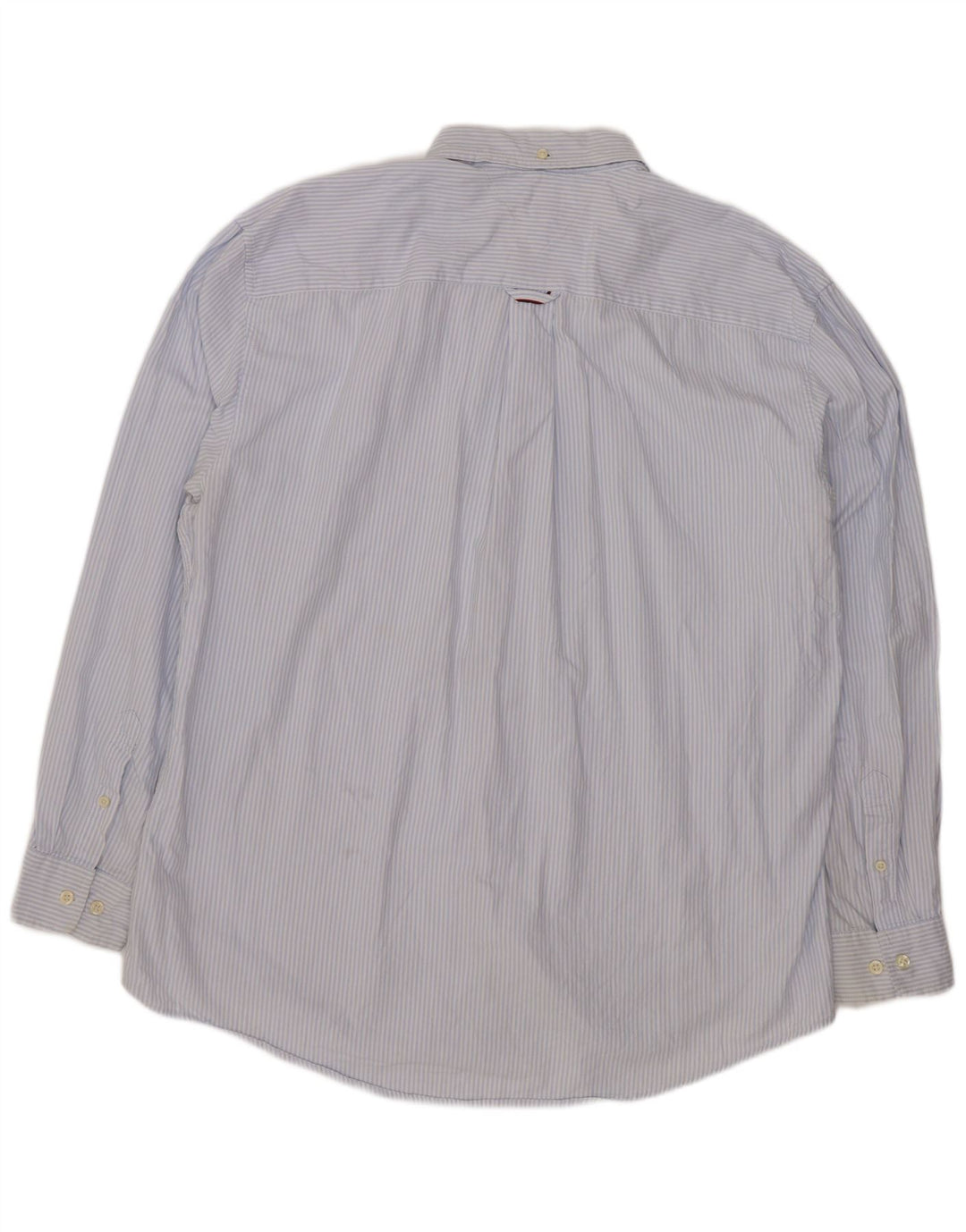 Tommy Hilfiger Herrenhemd 2XL blau gestreift aus Baumwolle