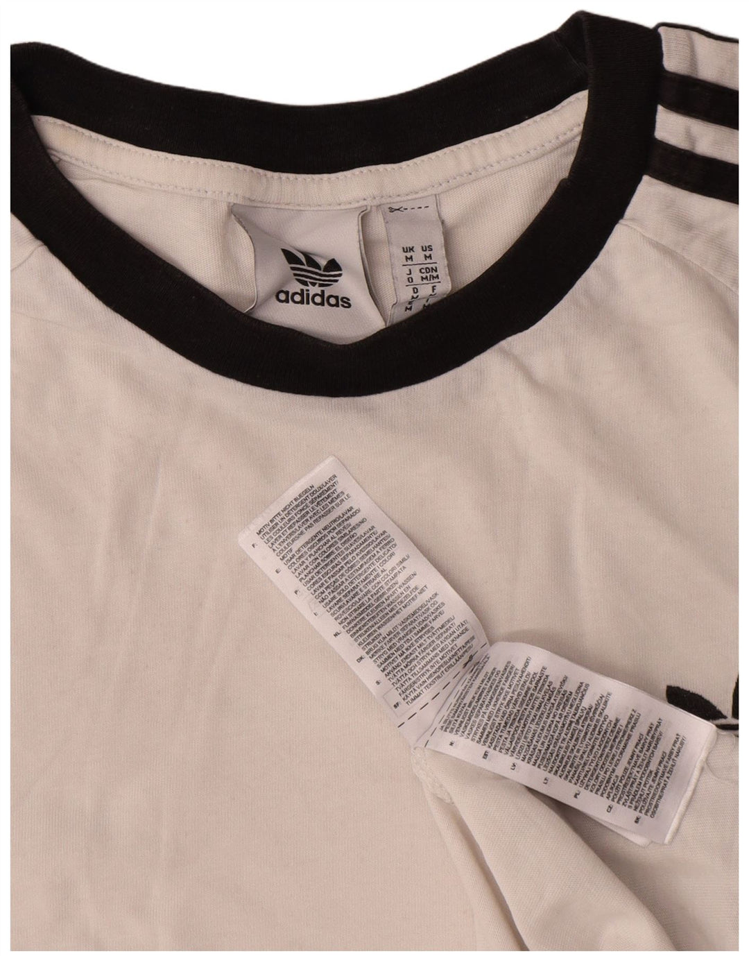 Adidas Herren T-Shirt Top Mittelweiße Baumwolle