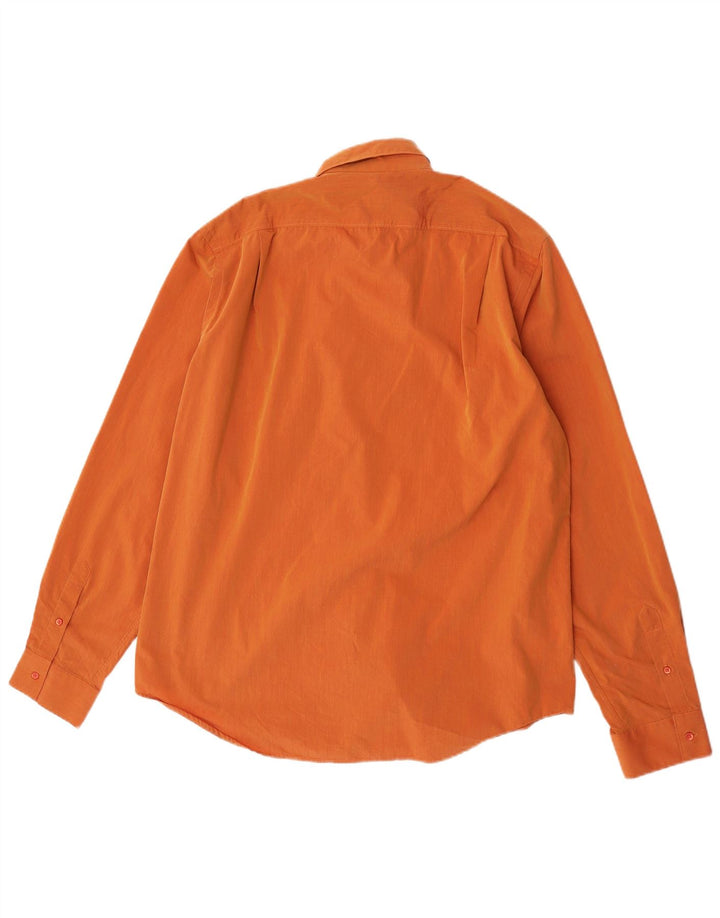 Hugo Boss Herrenhemd Große Orange Baumwolle