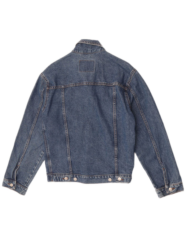Vintage Damen Jeansjacke UK 10 Small Blue