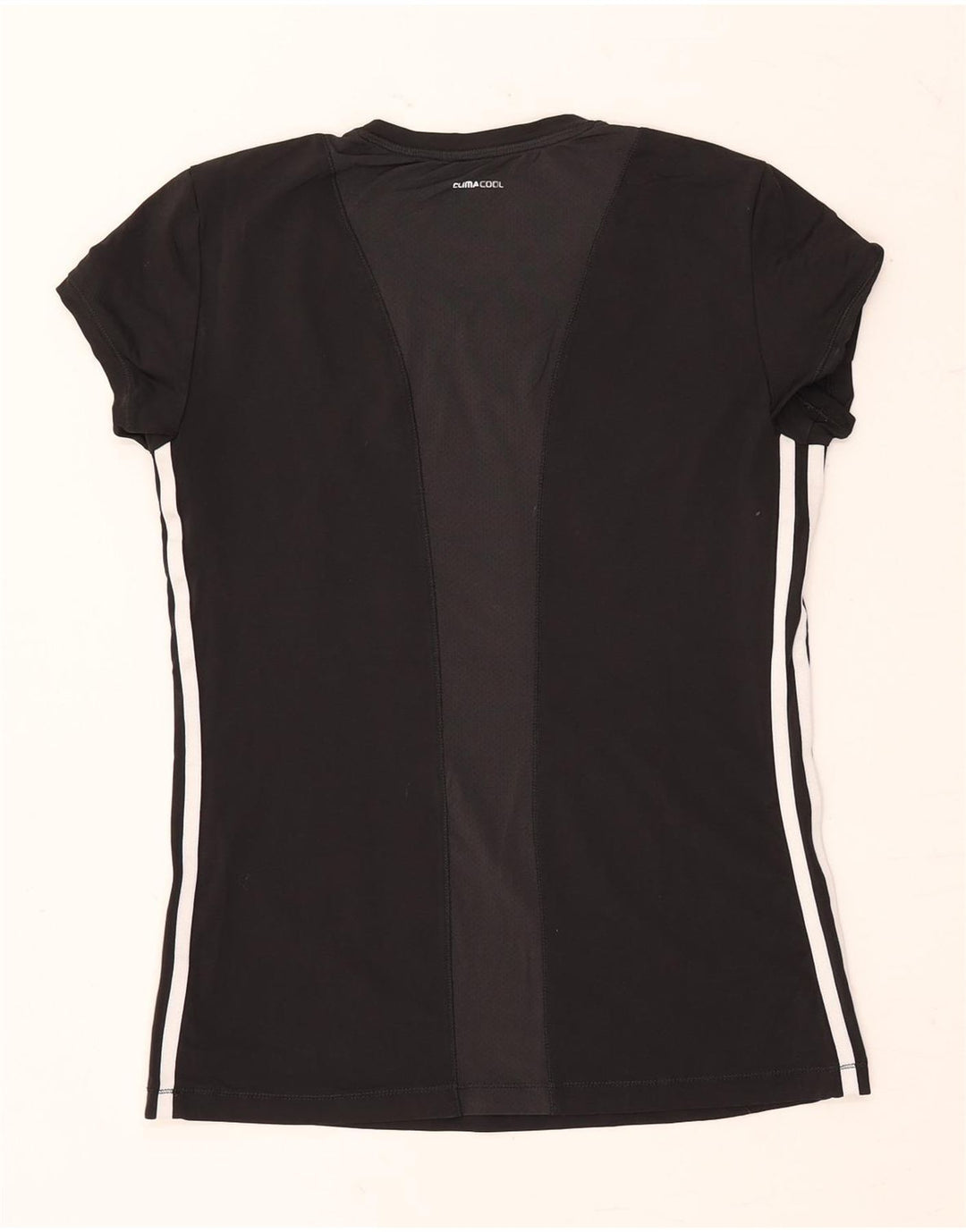 ADIDAS Damen Climacool T-Shirt Top UK 12/14 Medium Schwarz