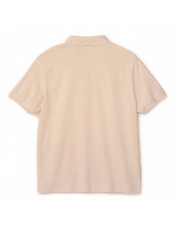 Lacoste Mens Polo Shirt Size 3 Small White Cotton