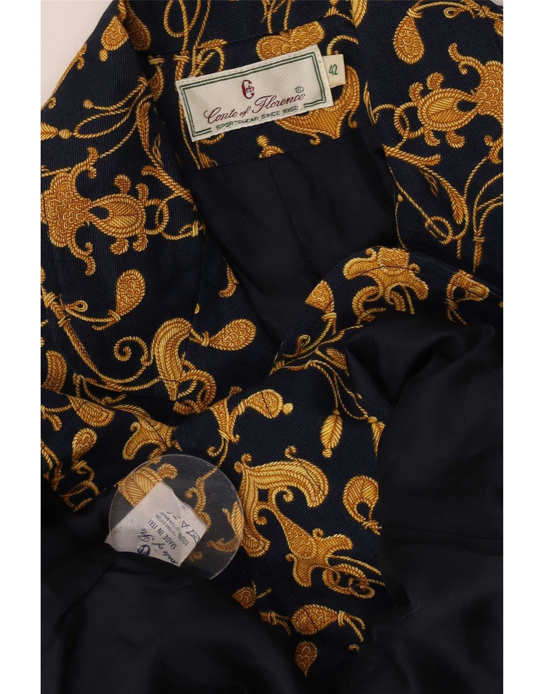 Conte of Florence Damen-Blazerjacke mit 3 Knöpfen IT 42 Mittelmarineblau