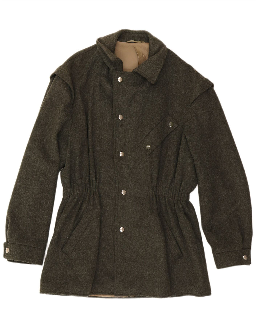 Vintage Damen Mantel IT 50 XL Khaki