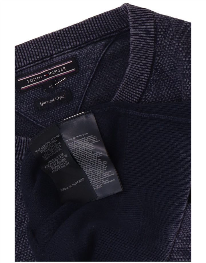 Tommy Hilfiger Herren-Pullover mit Rundhalsausschnitt, mittleres Marineblau