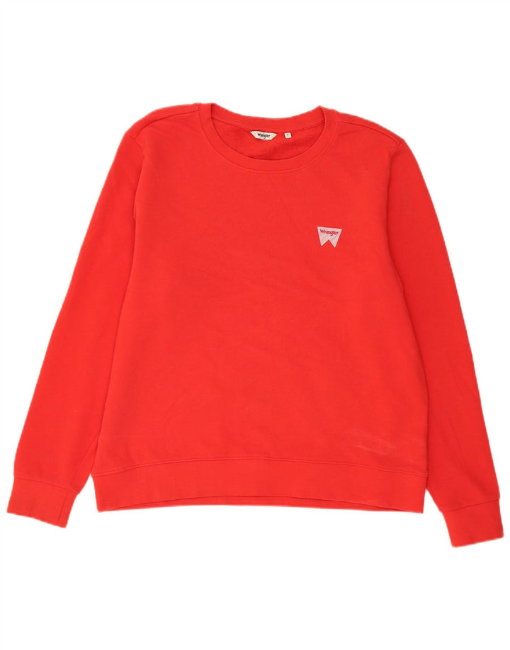 Wrangler Herren-Sweatshirt-Pullover, große rote Baumwolle