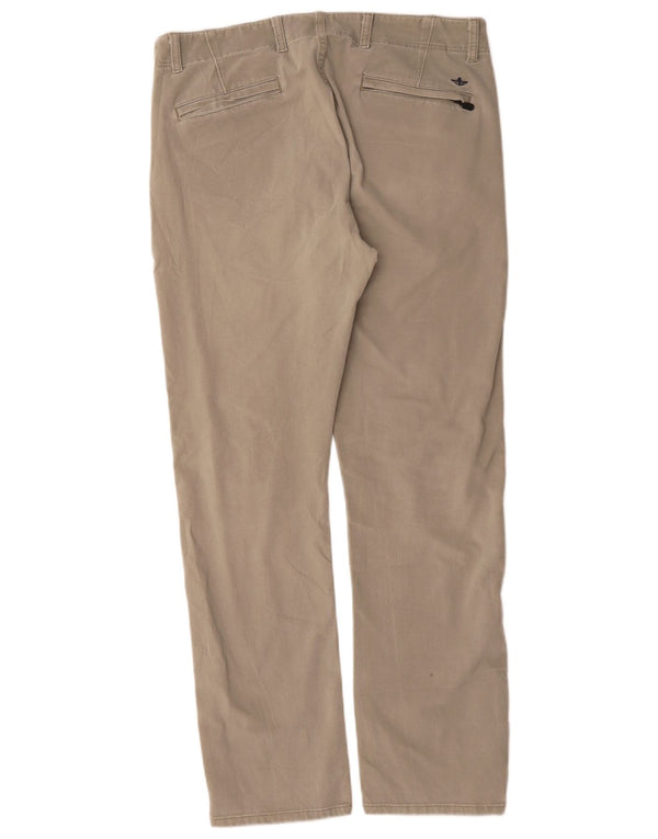 Dockers Herren Khakis Slim Chinohose W34 L32 Beige Baumwolle