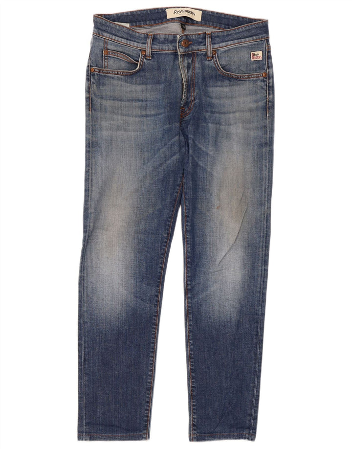 Roy Rogers Damen Slim Jeans W33 L33 Blaue Baumwolle