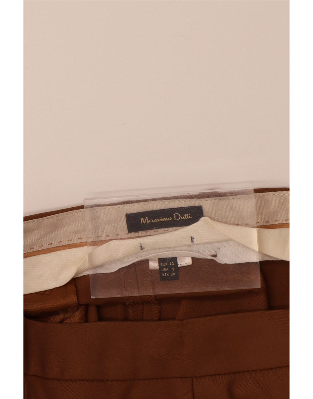 MASSIMO DUTTI Slim Chino-Hose für Damen, EU 40, Mittel W30 L28, Braun