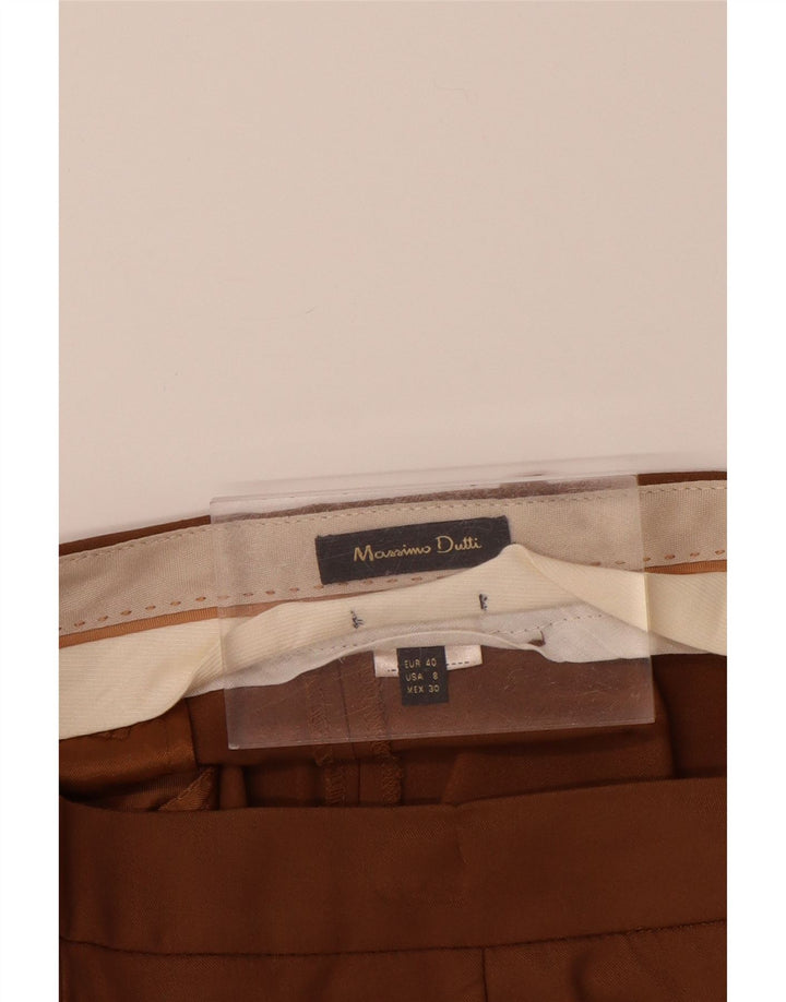 MASSIMO DUTTI Slim Chino-Hose für Damen, EU 40, Mittel W30 L28, Braun