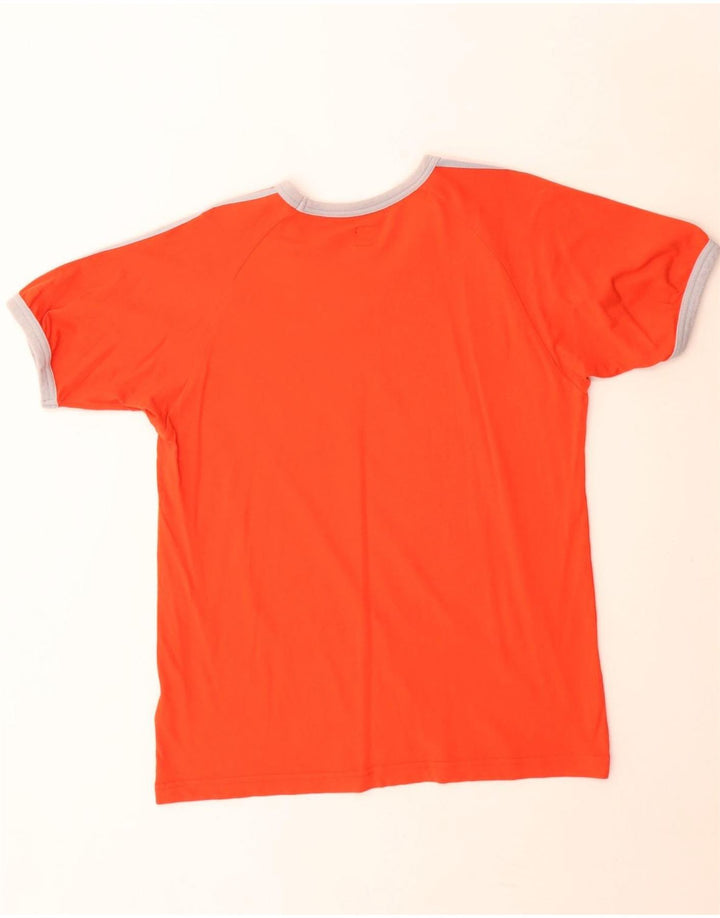 Adidas Herren Grafik-T-Shirt aus mittelroter Baumwolle