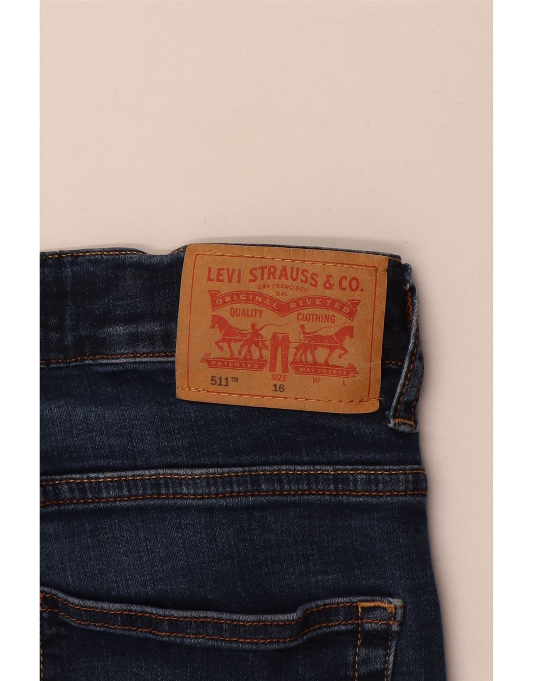 Levi's Jungen 511 Slim Jeans 15–16 Jahre W28 L31 Blaue Baumwolle