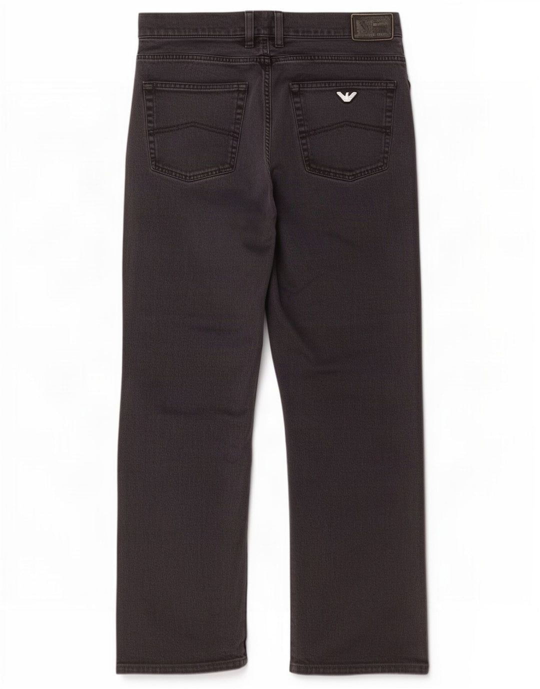 Armani Herren Straight Jeans W36 L30 Schwarze Baumwolle