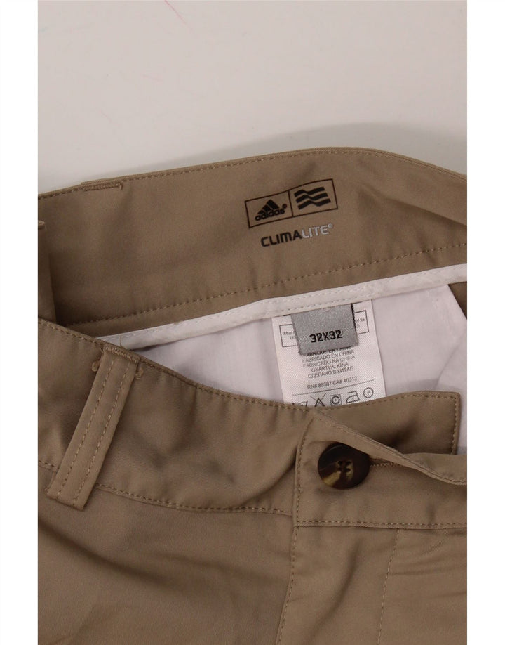 ADIDAS Mens Climalite Chino Shorts W32 Medium  Beige Polyester Vintage Adidas and Second-Hand Adidas from Messina Hembry 