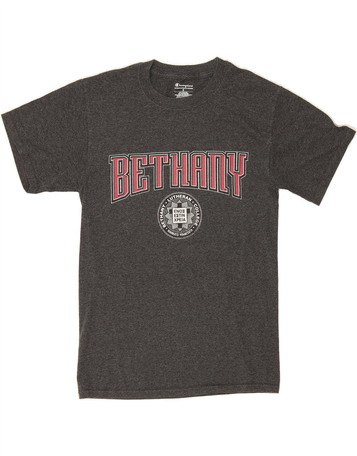 CHAMPION Mens Graphic T-Shirt Top Small Grey Cotton Vintage Champion and Second-Hand Champion from Messina Hembry 