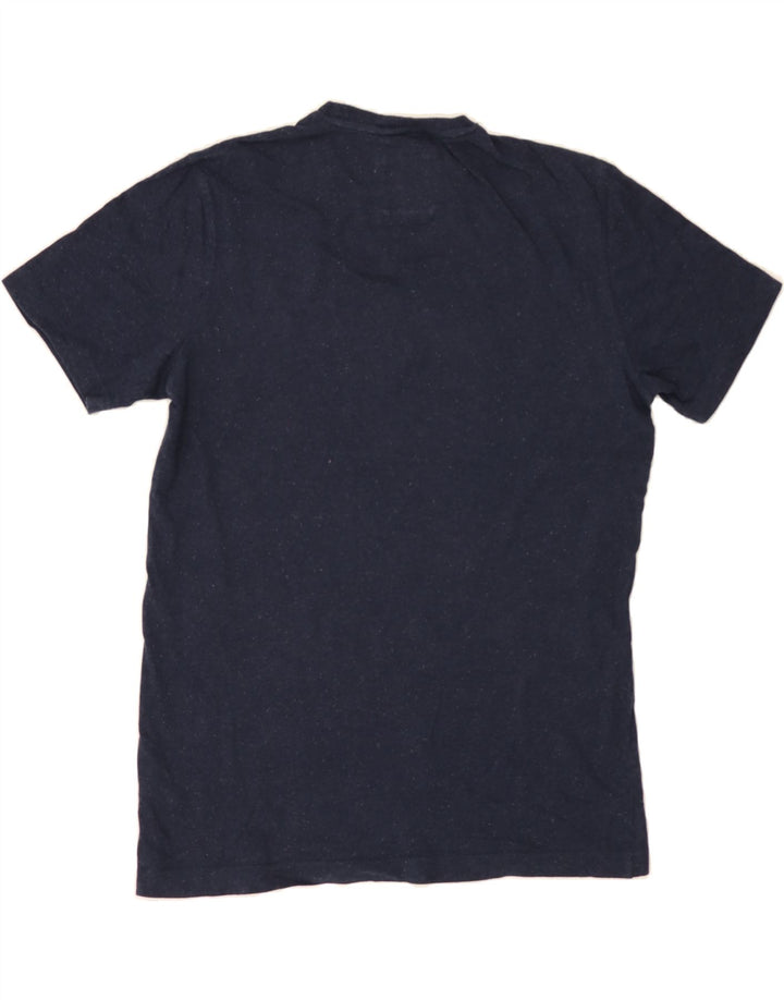 CREW CLOTHING Mens T-Shirt Top Small Navy Blue Cotton Vintage Crew Clothing and Second-Hand Crew Clothing from Messina Hembry 