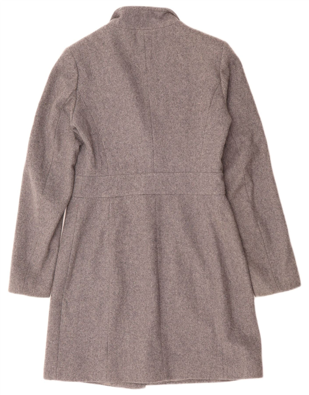 Benetton Damenmantel UK 8 Small Graue Wolle