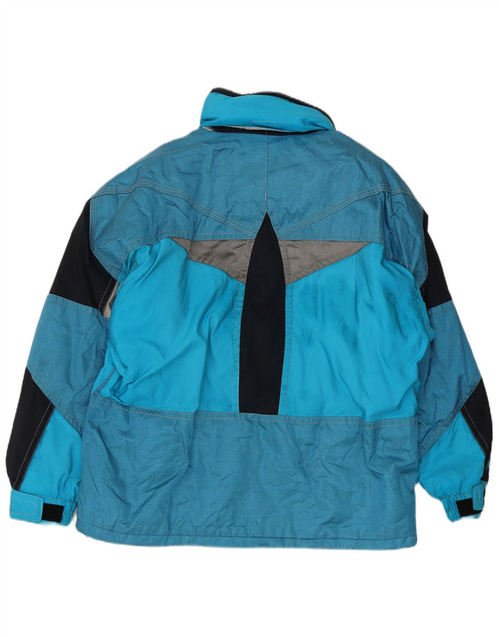 Colmar Herren-Skijacke mit Kapuze, lockere Passform, IT 50, Mittelblau, Farbblock