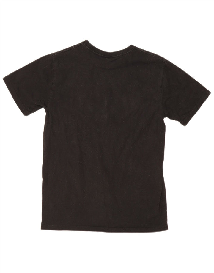Dickies Damen Grafik-T-Shirt-Oberteil UK 14 Medium Schwarz