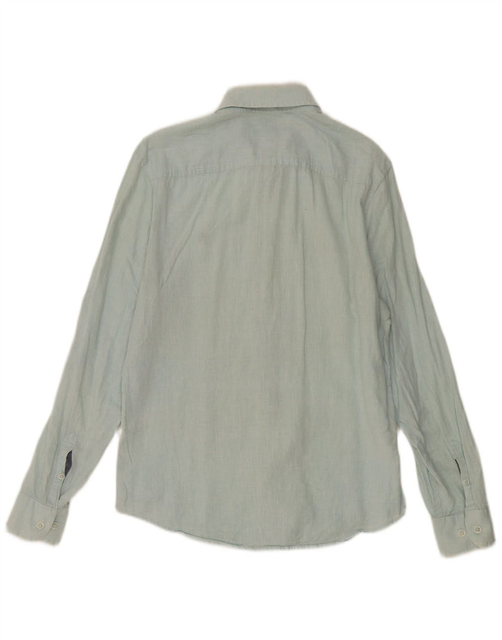Penguin Herren Heritage Slim Fit Hemd, Größe S, Blau
