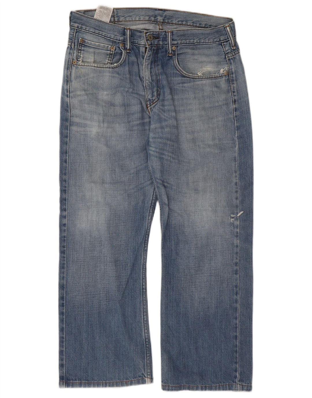 LEVI'S Herren Straight Jeans W32 L26 Blaue Baumwolle