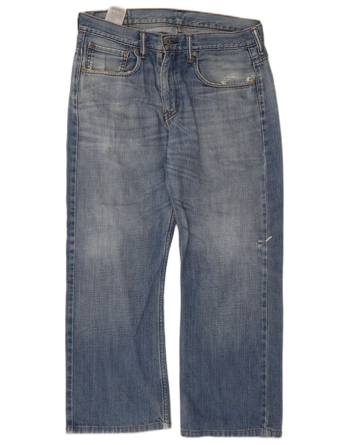 LEVI'S Herren Straight Jeans W32 L26 Blaue Baumwolle