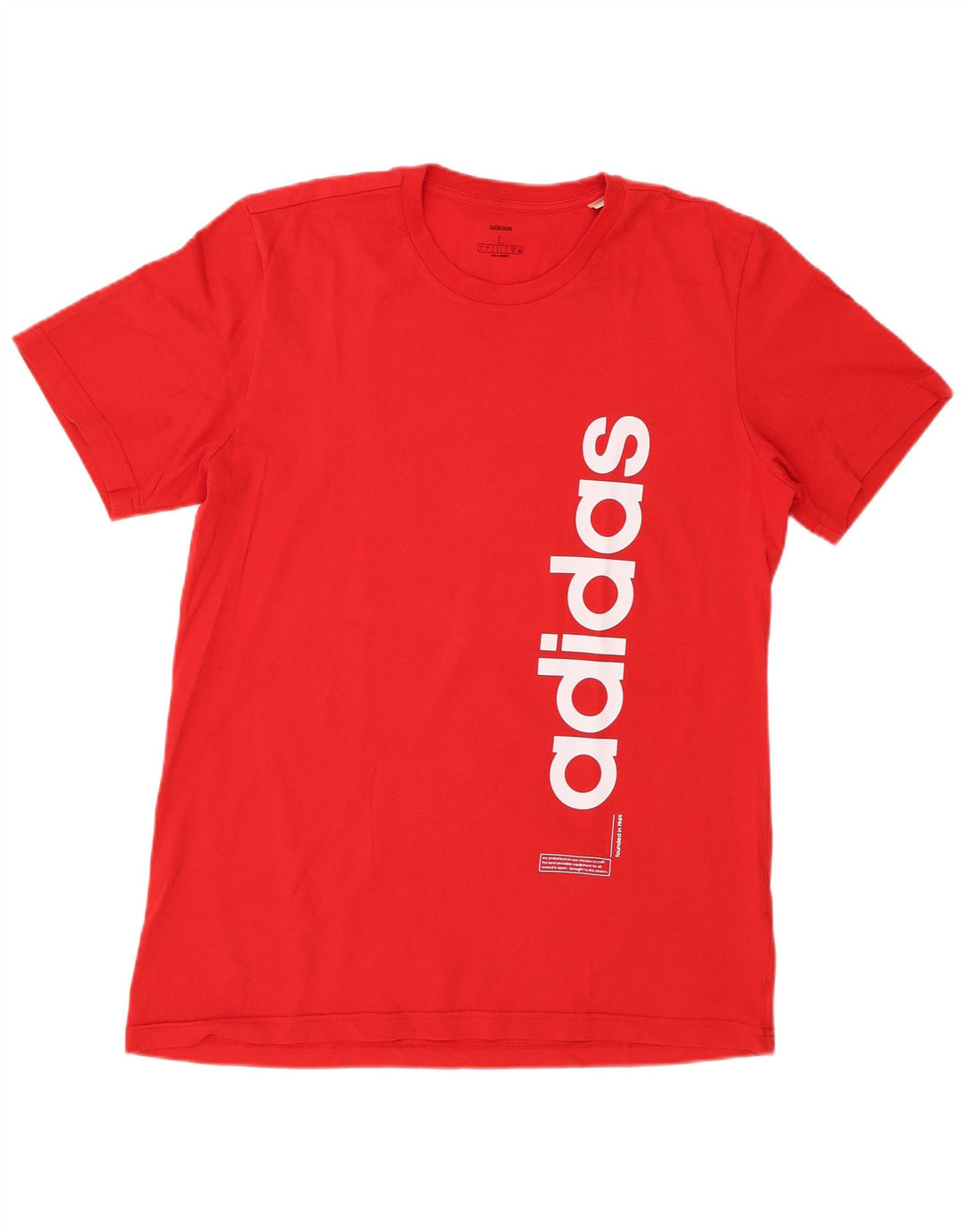 ADIDAS Herren Grafik T-Shirt Top Große rote Baumwolle