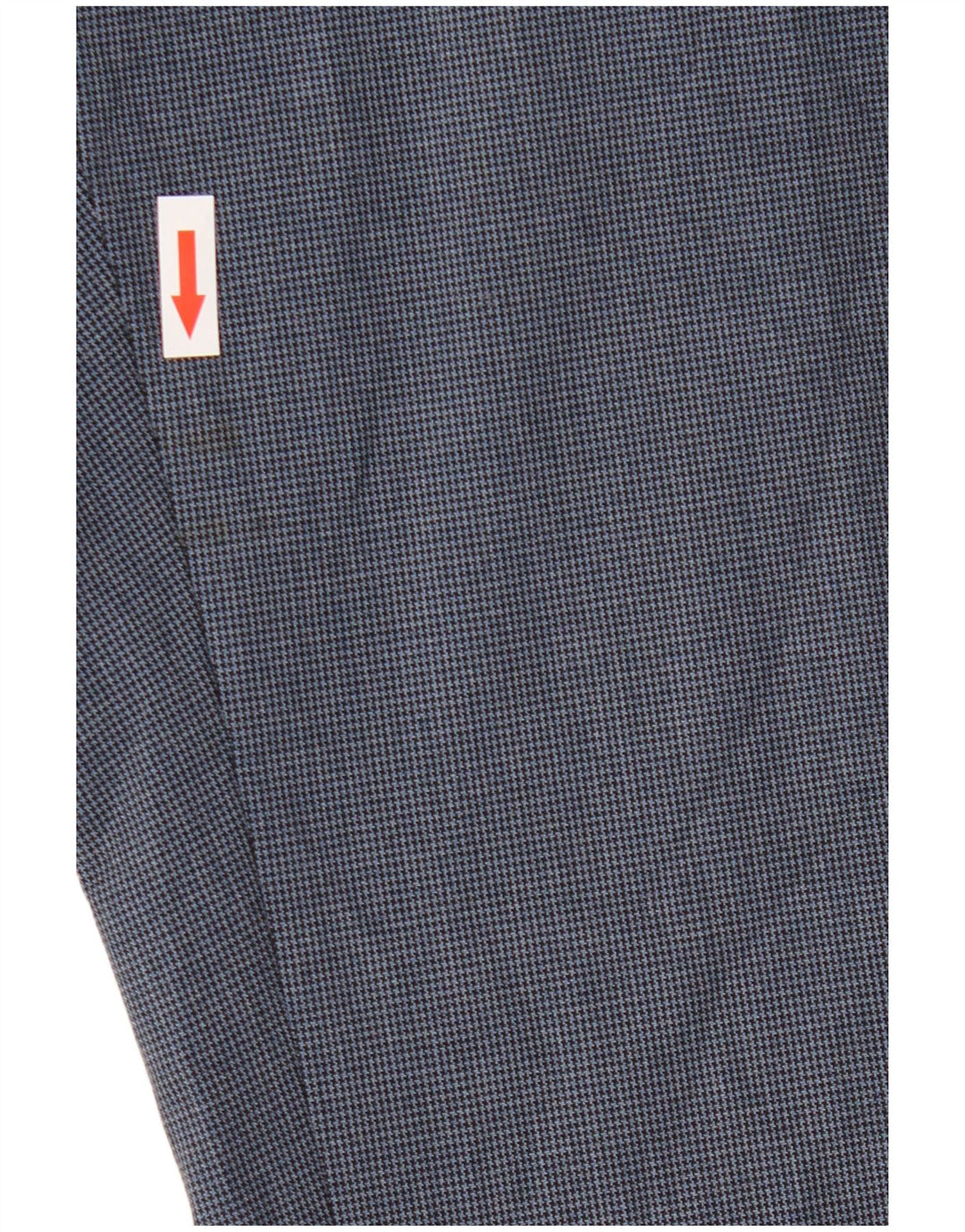 Marks & Spencer Herren-Anzughose in normaler Passform, W36 L31, blauer Hahnentrittmuster