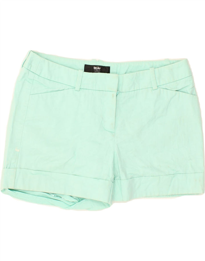 MOSSIMO Womens Stretch Chino Shorts US 2 XS W28 Turquoise Cotton Vintage Mossimo and Second-Hand Mossimo from Messina Hembry 