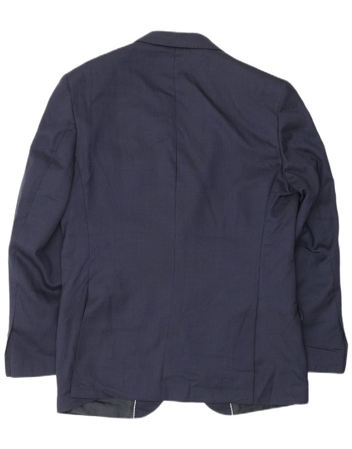 Marks & Spencer Herren-Blazer mit 2 Knöpfen, Gr. 40, Marineblau, Nadelstreifen