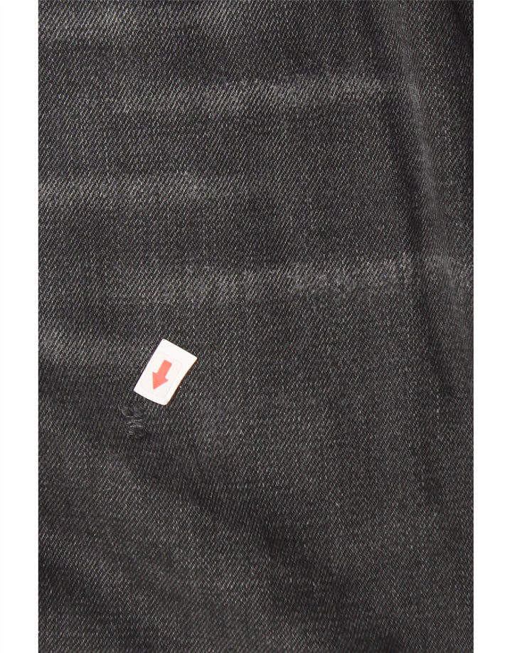 Mustang Herren Straight Jeans W32 L28 Graue Baumwolle