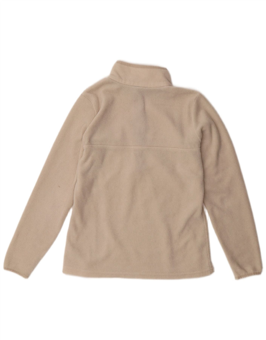 Columbia Damen-Fleecepullover mit Knopfkragen, Gr. 10, Größe S, cremefarbenes Polyester