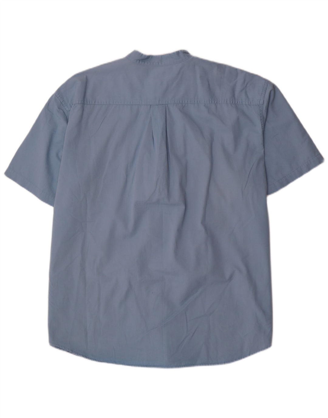 DOCKERS Herren Stain Defender Kurzarmhemd 2XL Blau Baumwolle