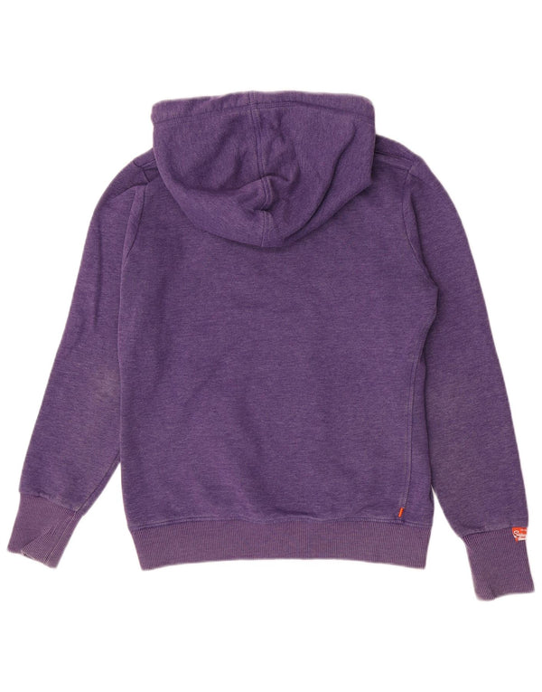 Superdry Graphic Hoodie-Pullover für Damen, UK 14, mittellila, Baumwolle