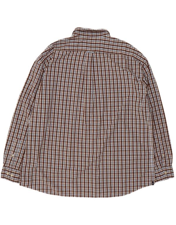 Gant Herren-Hemd, reguläre Passform, 3XL, braun kariert, Baumwolle