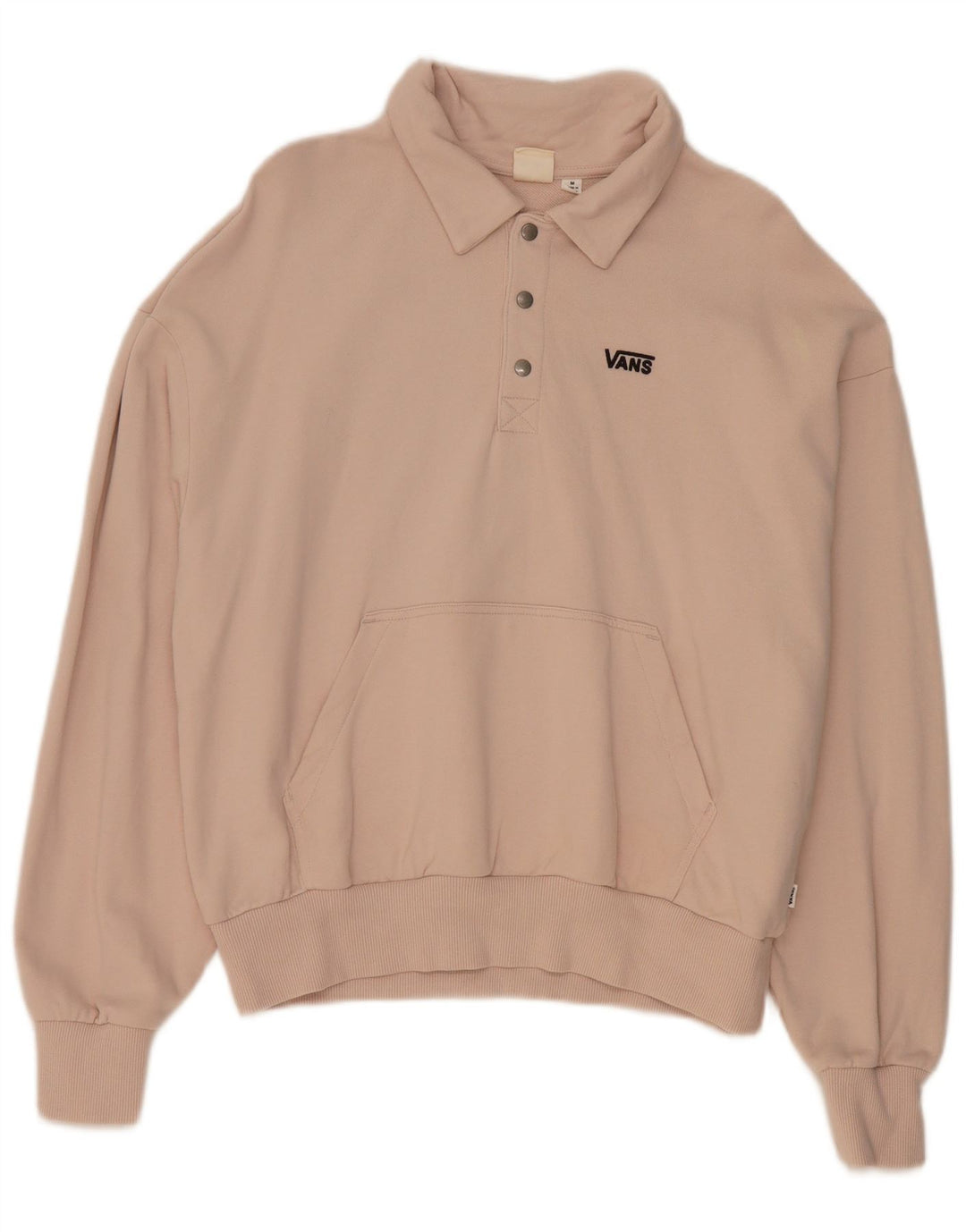 Vans Herren-Sweatshirt mit Rollkragen, Mittelrosa, Baumwolle