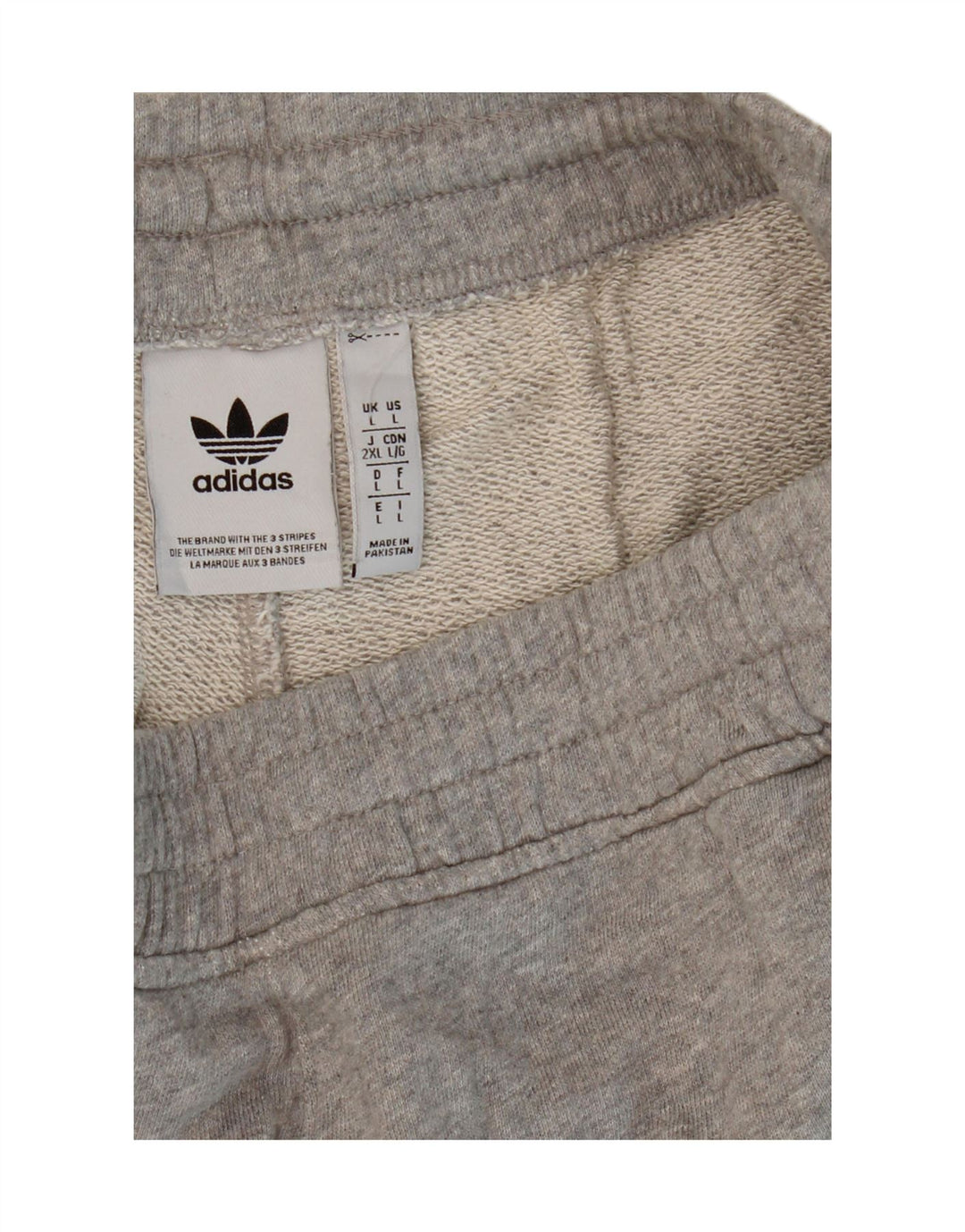 Adidas Herren Cargo Sport Shorts Große graue Baumwolle
