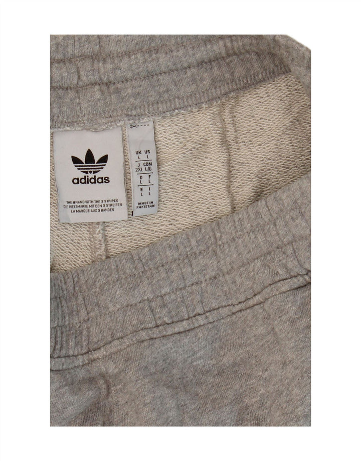 Adidas Herren Cargo Sport Shorts Große graue Baumwolle
