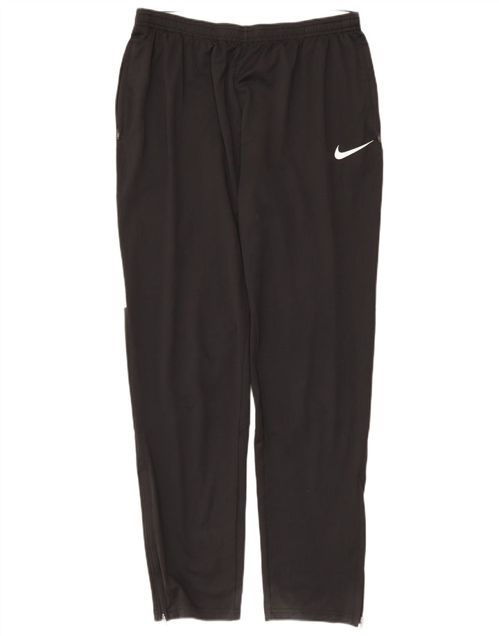 Nike Herren Dri Fit Trainingshose, groß, schwarzes Farbblock-Polyester