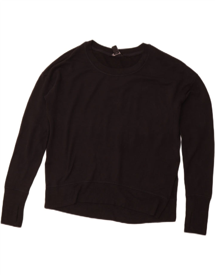 ATHLETA Damen-Sweatshirt mit lockerer Passform, Gr. 10, Größe S, Schwarz, Modal