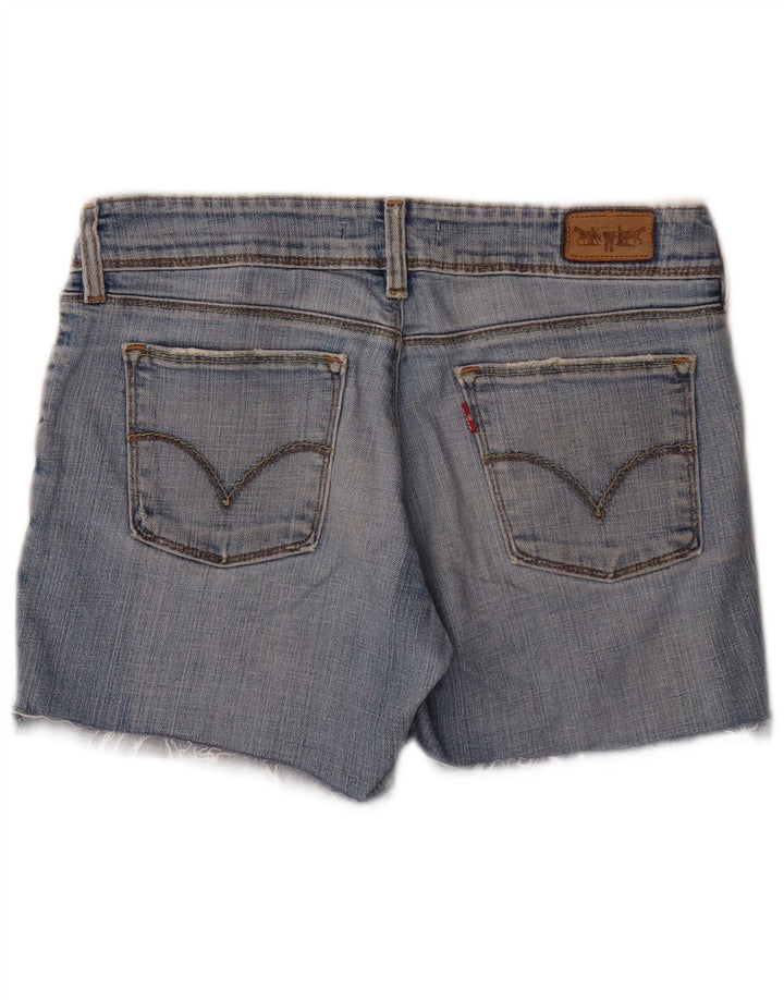 Levi's Damen 570 Denim Shorts W32 Große blaue Baumwolle
