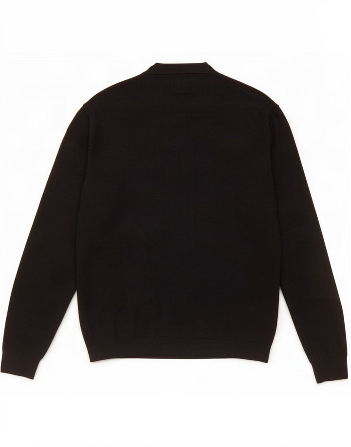 Zara Herren-Cardigan-Pullover Mittelschwarz