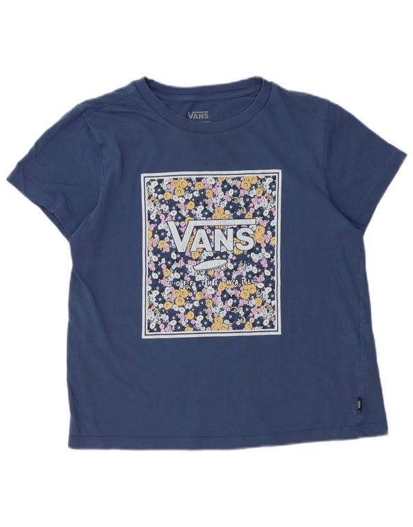 Vans Grafik-T-Shirt für Mädchen, 12–13 Jahre, Größe L, Marineblau, Baumwolle