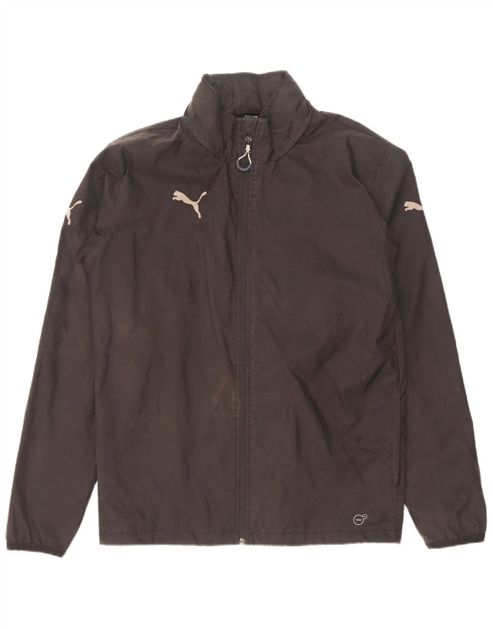Puma Herren-Regenjacke mit Kapuze, UK 36, kleines schwarzes Nylon