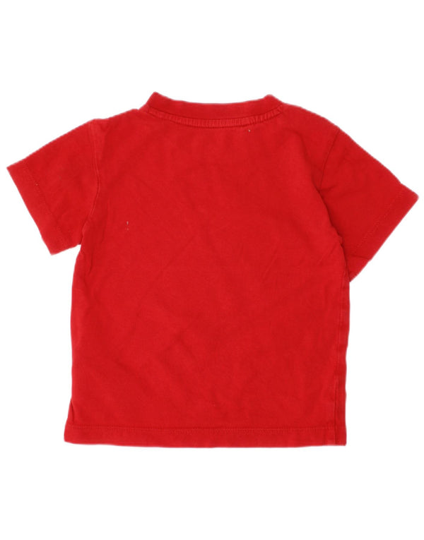 Adidas Baby-Jungen-T-Shirt mit Grafik, 12–18 Monate, rote Baumwolle