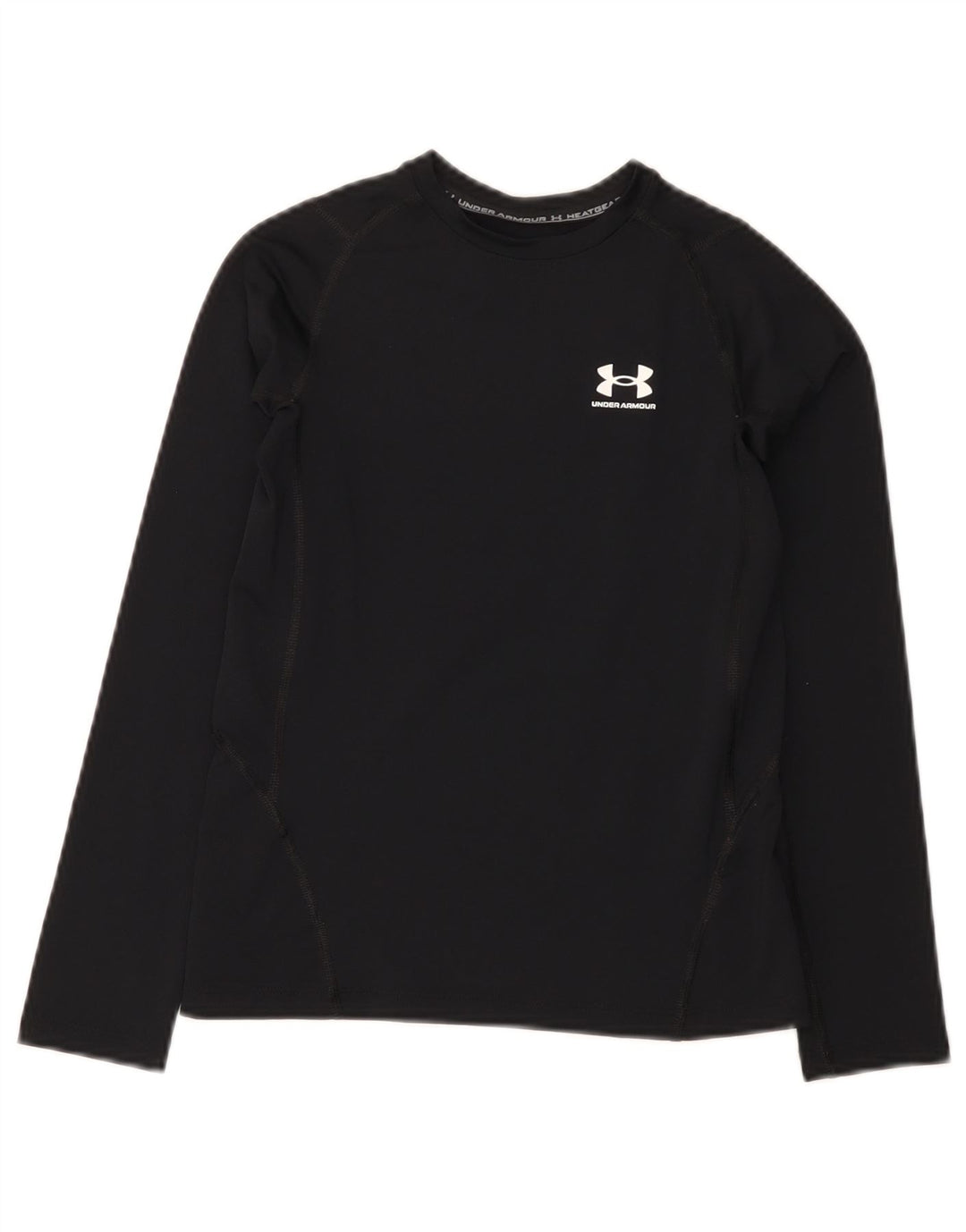 Under Armour Jungen Heat Gear Top Langarm 9–10 Jahre Medium Schwarz