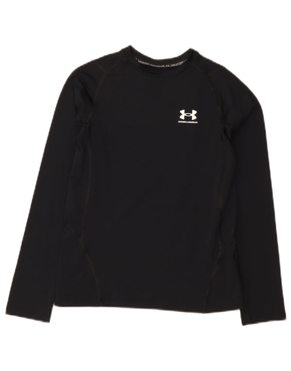 Under Armour Jungen Heat Gear Top Langarm 9–10 Jahre Medium Schwarz