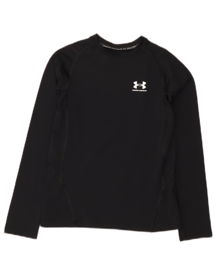 Under Armour Jungen Heat Gear Top Langarm 9–10 Jahre Medium Schwarz