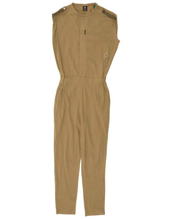G-STAR Damen Übergroßer ärmelloser Overall UK 6 XS Khaki Baumwolle